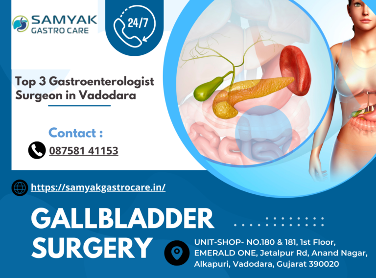 Top 3 Gastroenterologist Surgeon in Vadodara